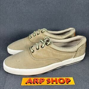 G.H. Bass & Co V674 Size Men's 10.5M Khaki Canvas Comfort Casual Shoes